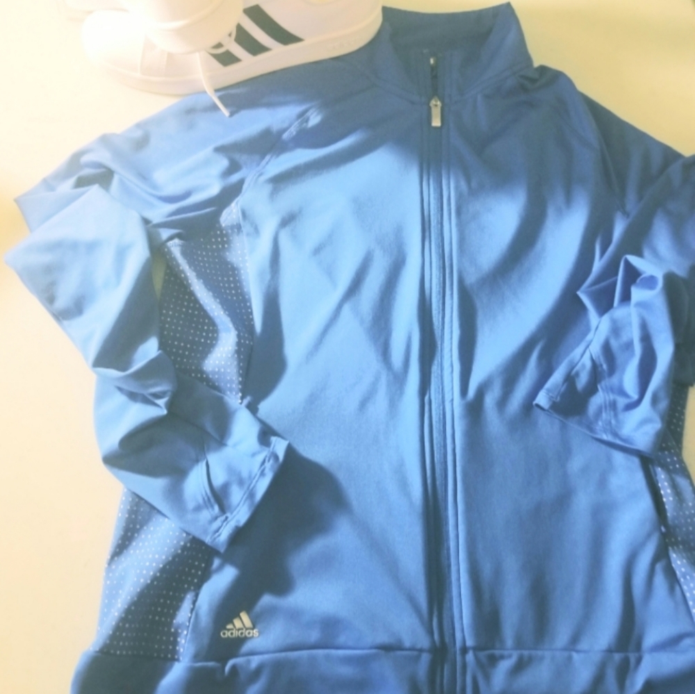 Adidas  zippered front sweatshirt golf style